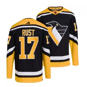 Pittsburgh Penguins Trikot Bryan Rust 17 Adidas 2022-23 Schwarz Reverse Retro 2.0 Authentic - Herren
